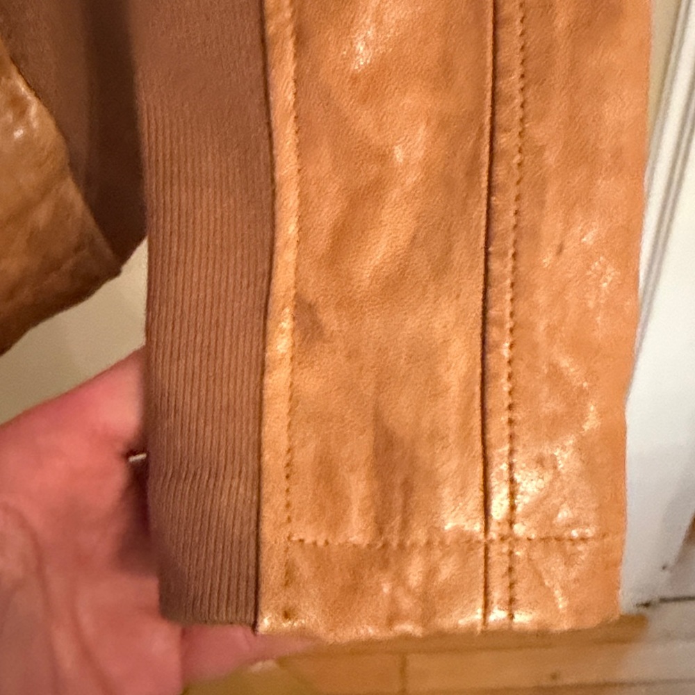 NICHOLAS K Brock Leather Jacket Medium Brown - Picture 9 of 17